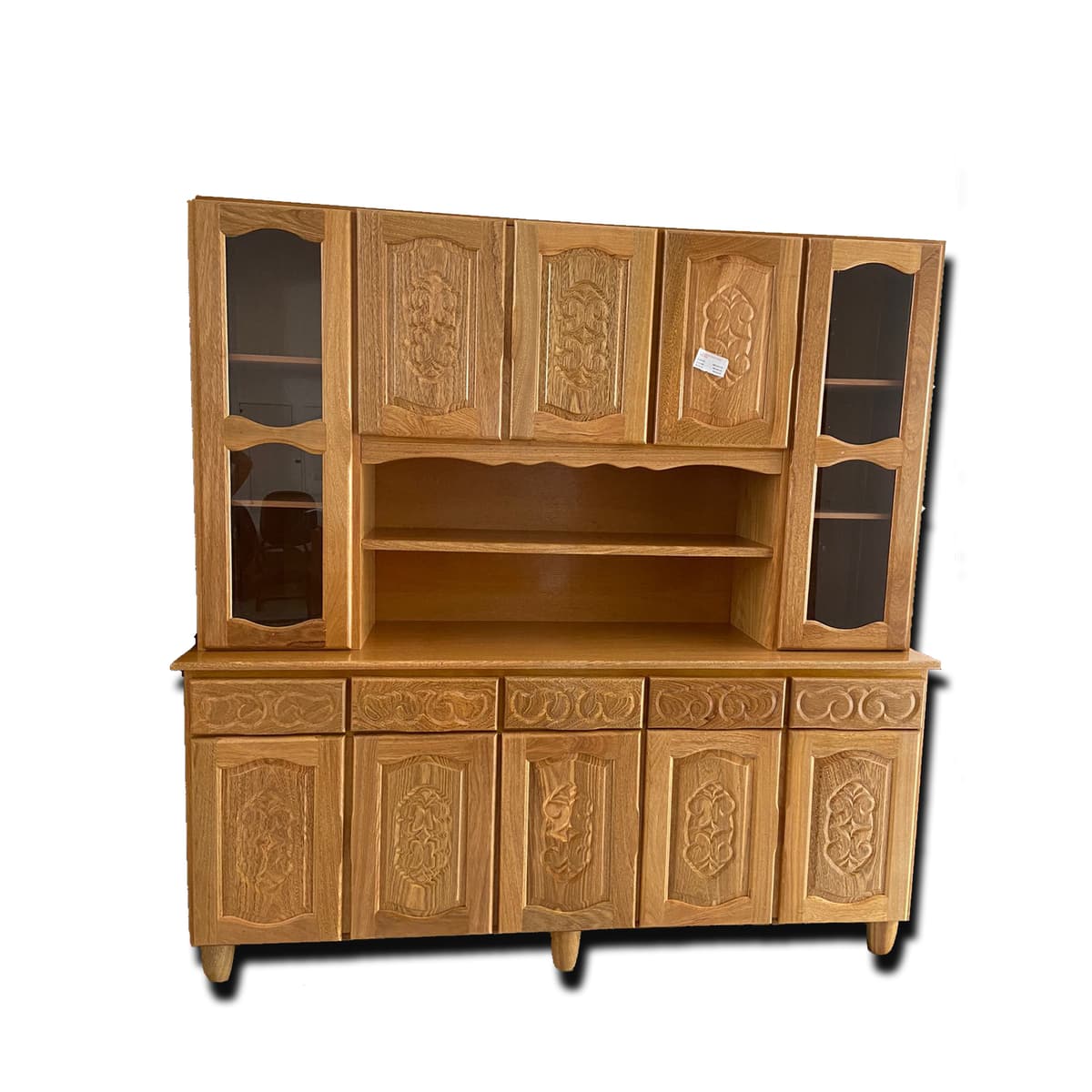 Armário cristaleira cerejeira